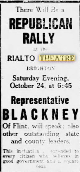 Rialto Theatre - 21 Oct 1936